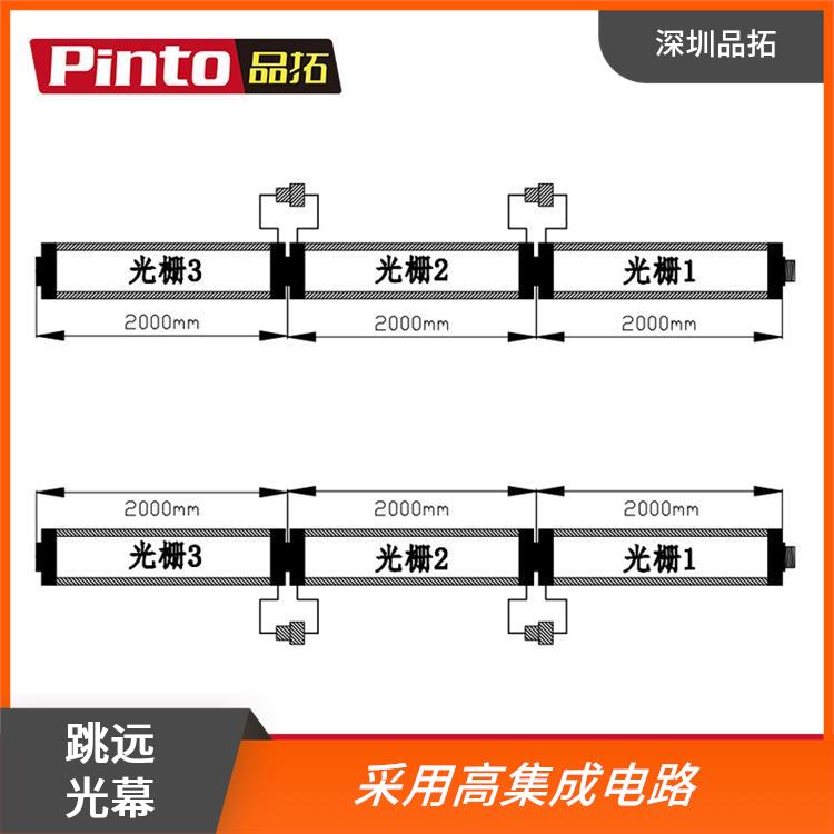 跳远光幕厂家品拓采用高集成电路支持多种主流输出信号