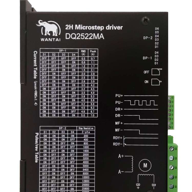 万泰高配置步进电机驱动器DQ2522MA5A57-110系列通用交流输入