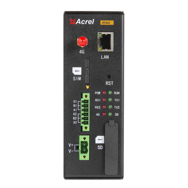 智能通信管理機安科瑞ANet-1E2S1-4G上行以太網(wǎng)、4G通訊下行RS485