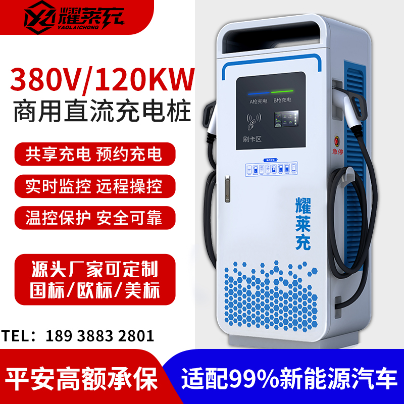 新能源充电桩电动汽车落地式商用刷卡扫码120KW高端充电模块