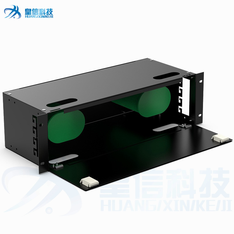 機架式19英寸ODF儲纖單元框1U2U3U理線架光纖配線箱