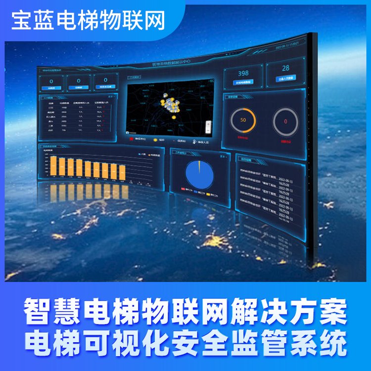 宝蓝科技智慧电梯物联网设备厂家电梯安全远程监测系统公司
