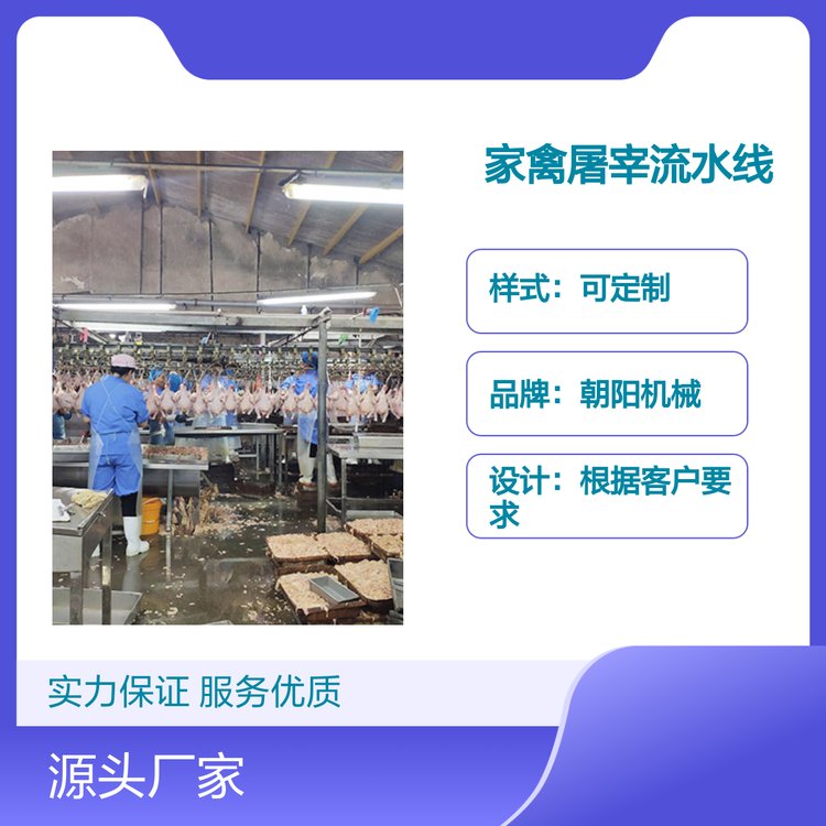 家禽屠宰流水线按需定制鸡鸭鹅适用经验丰富设备精良