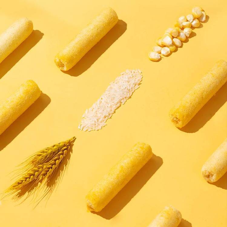 非油炸夹芯米果加工设备糙粮谷物玉米棒膨化机