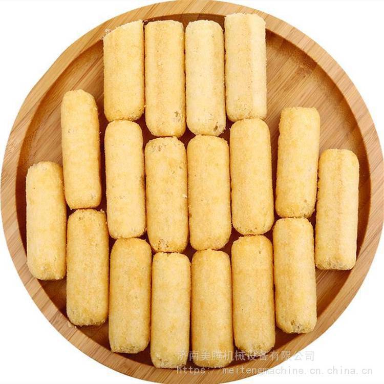 膨化多谷嘎吱棒米果加工机器杂粮夹心米饼生产线