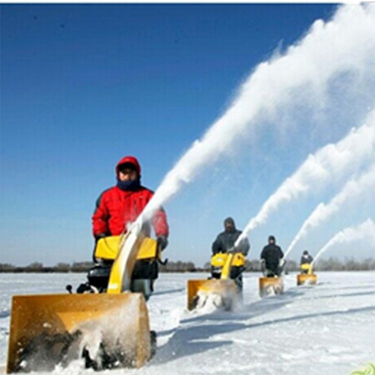 批发轮式手推滚雪式除雪机，市政公路扫雪机厂家