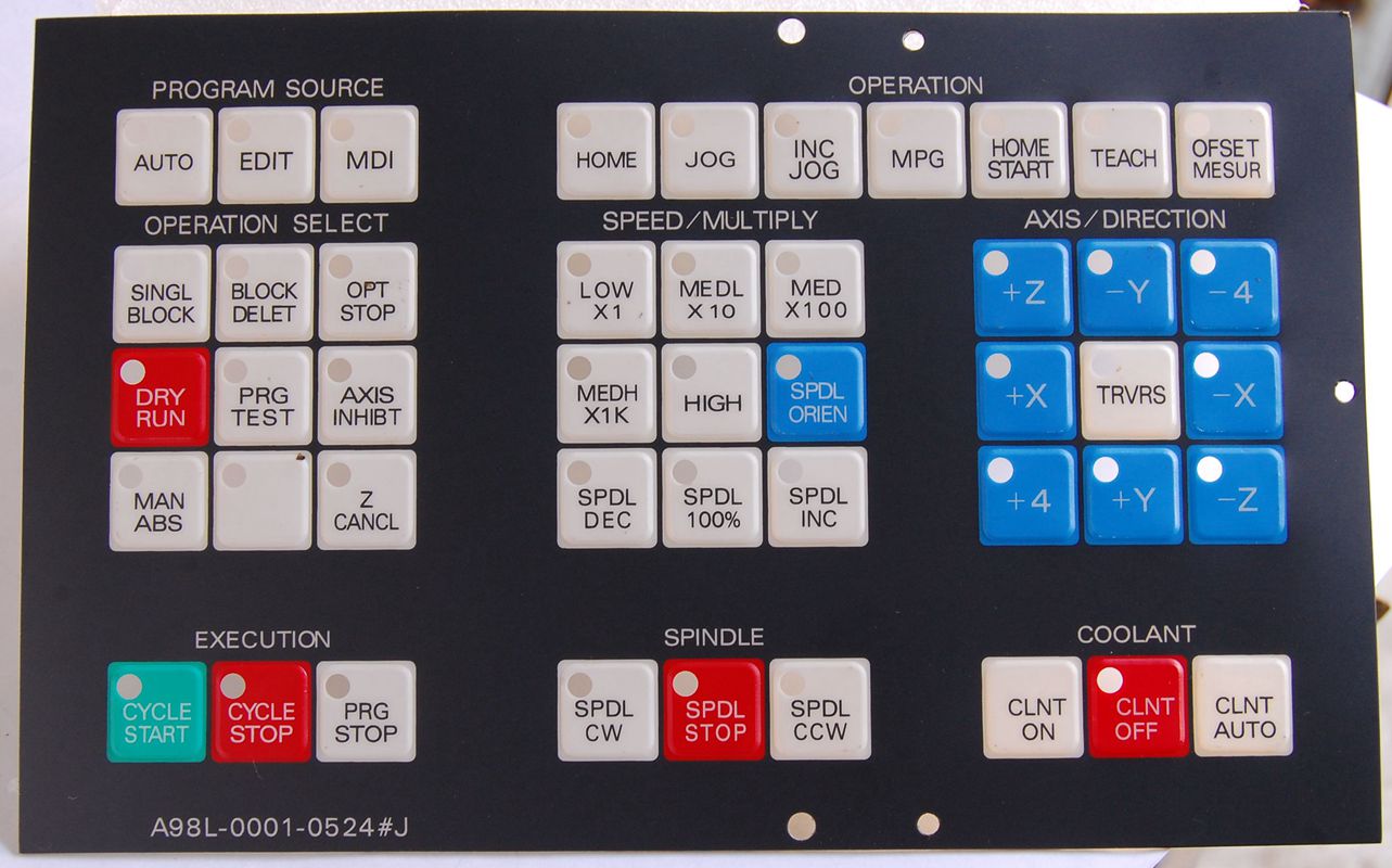 發那科全新按鍵膜型號a98l-0001-0524#j