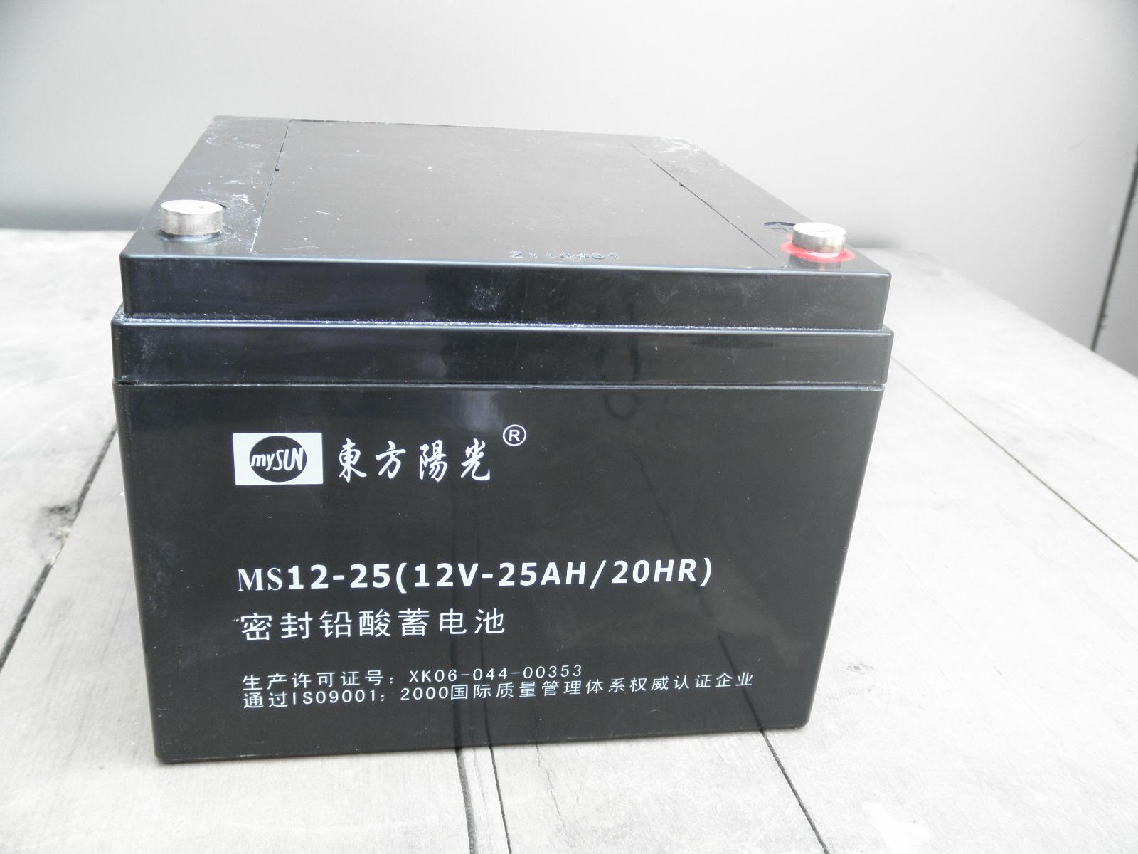 东方阳光蓄电池ms12-25(12v-25ah/20hr)