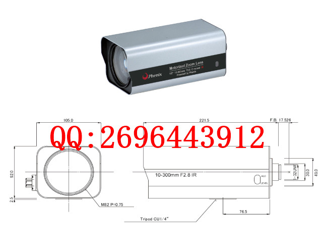 PMH30Z10D28PIR，凤凰红外镜头代理，凤凰10-300mm电动变倍镜头，凤凰镜头总代理