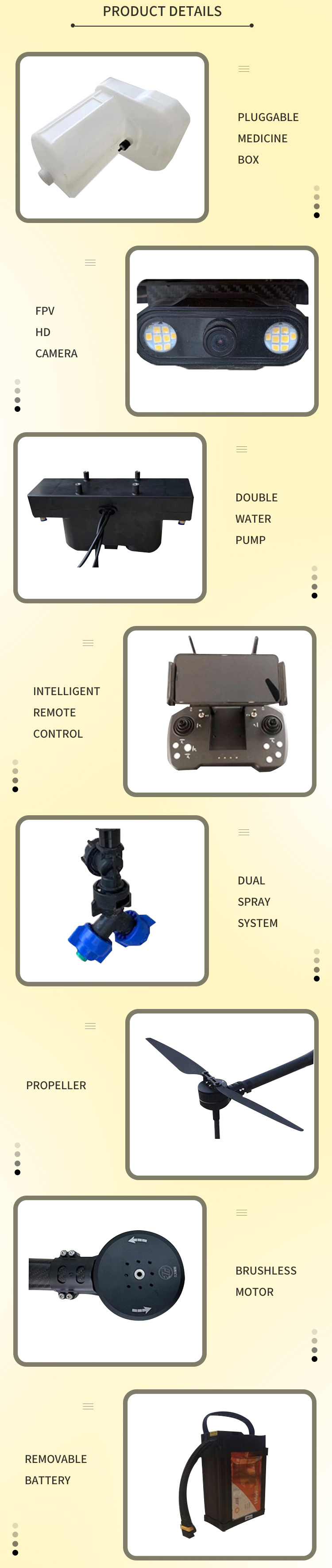 16L Medicine Box Capacity Carbon Fiber Four-Rotor Multi-Functional Sprayer Drone