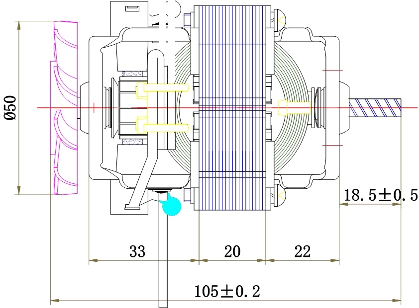 Household AC Stator Stack Thickness 8mm-50mm Electric Motor for Vacuum Cleaner and Soy Milk Machine pictures & photos