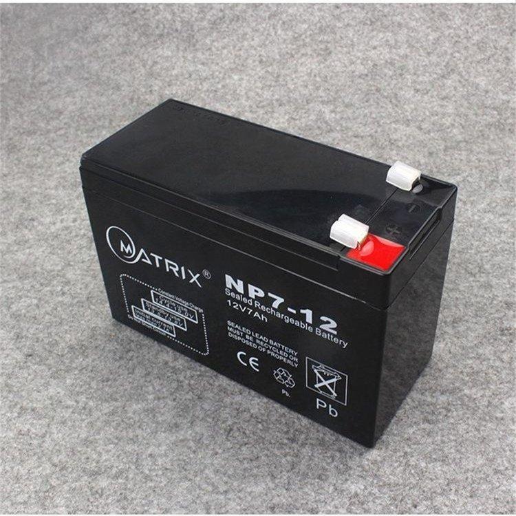 matrix蓄电池NP38-12 12V38AH消防主机卷帘门电梯应急门禁用电瓶