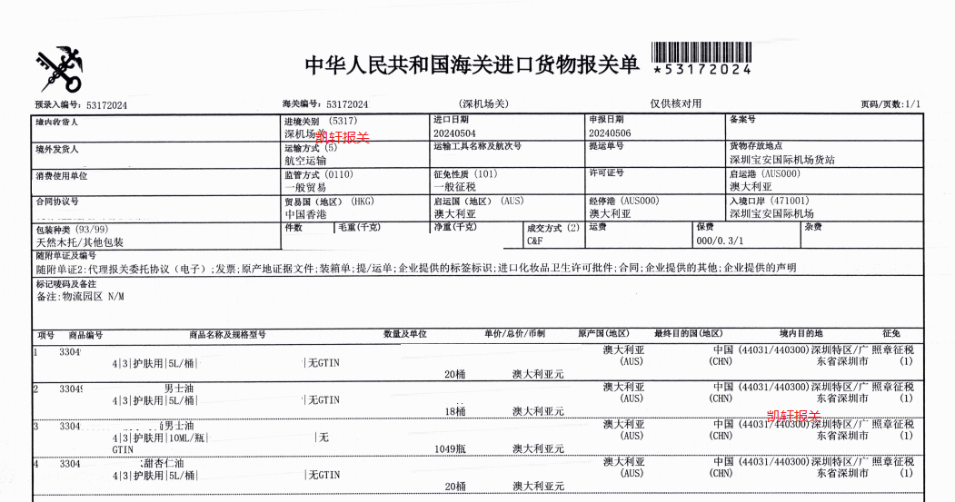 從境外進口化妝品半成品口岸進口操作方式