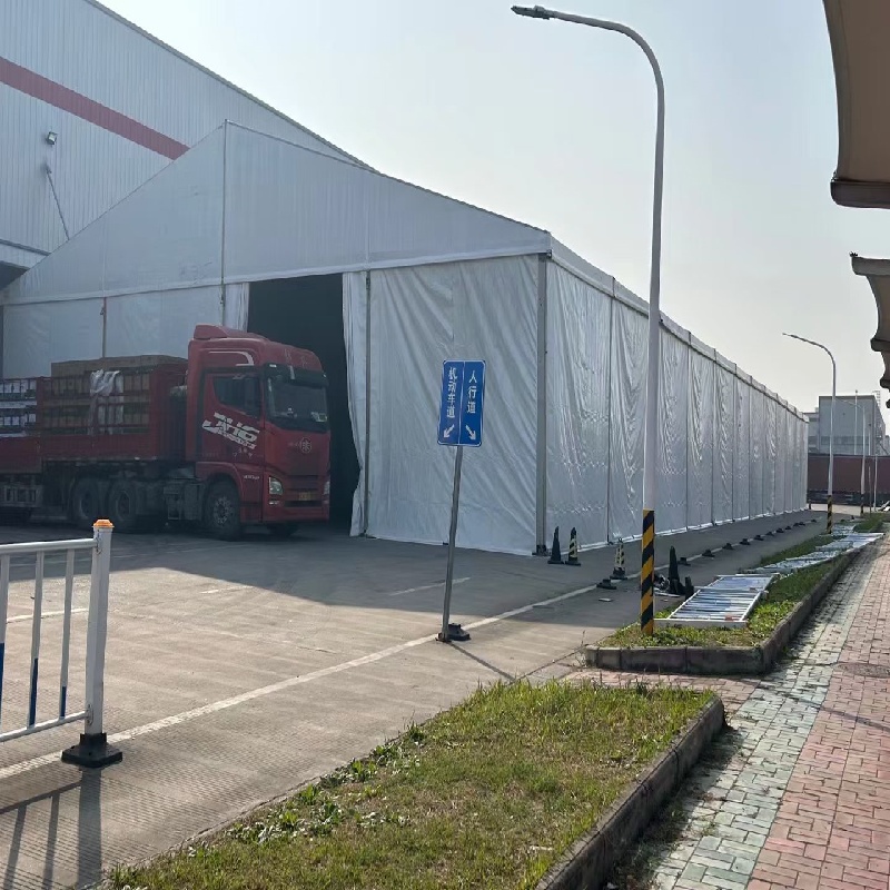 户外遮阳展销会篷房 展会大棚租赁