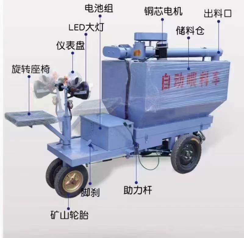 三轮喂料车 绞龙喂料车 电动喂料车