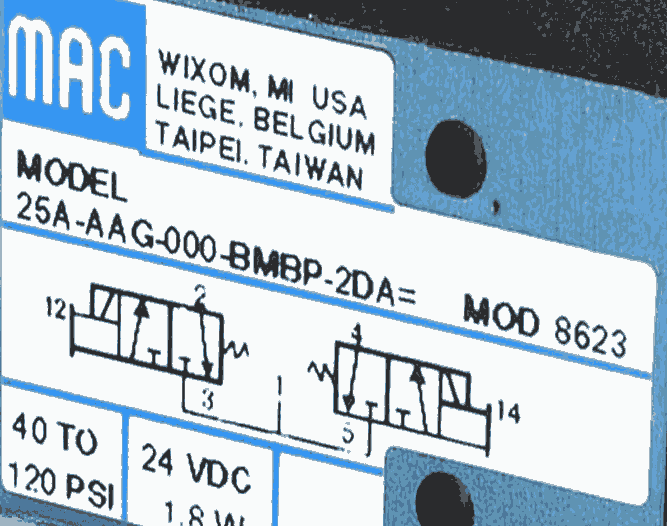 美国MAC三通电磁先导阀25A-AAG-000-BMBP-ZDA原装进口正品供应