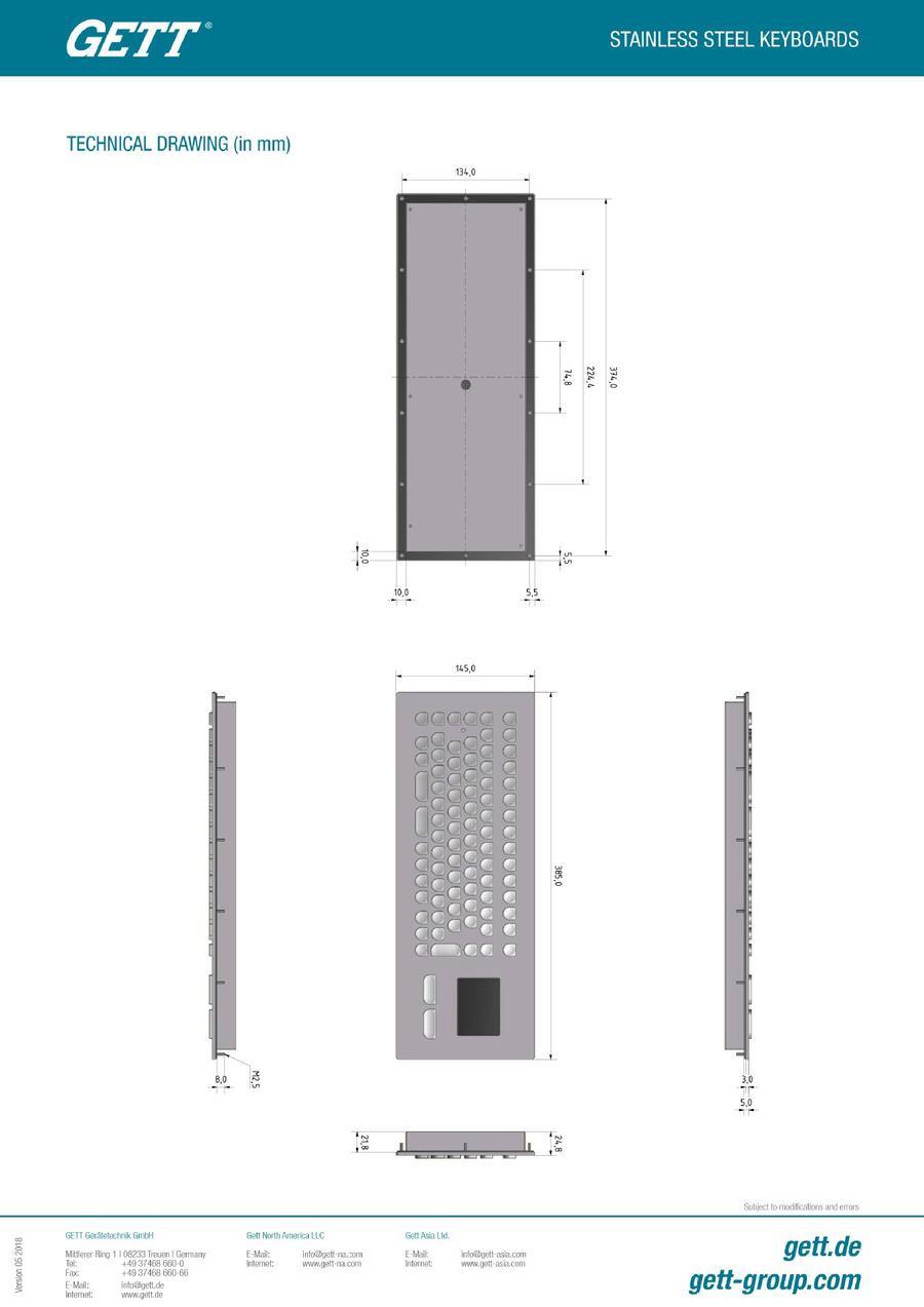 供应嵌入式金属工业键盘 防水特殊金属键盘