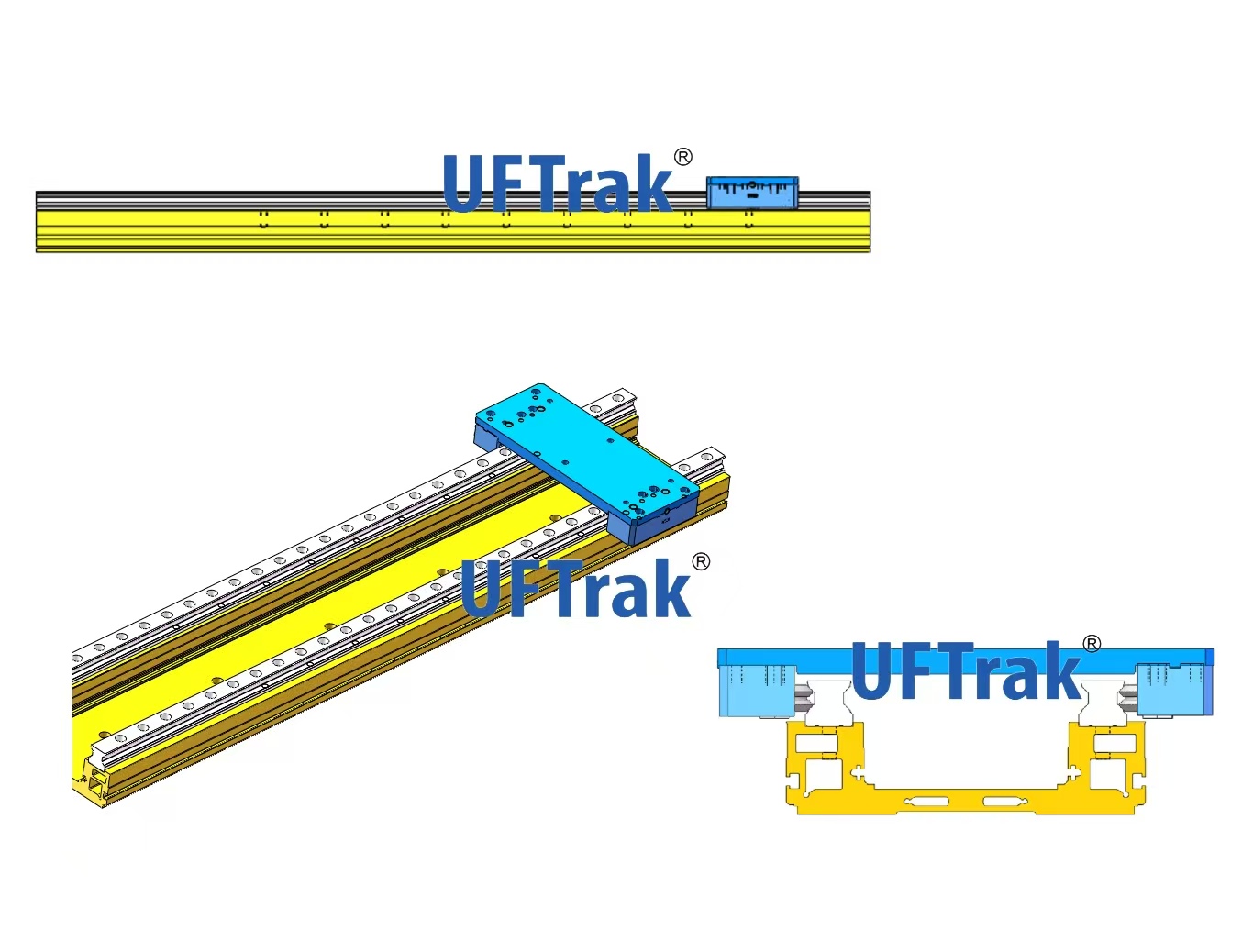 禾维智能UFTrak高速滚轮导轨 DFR-P组合型导轨