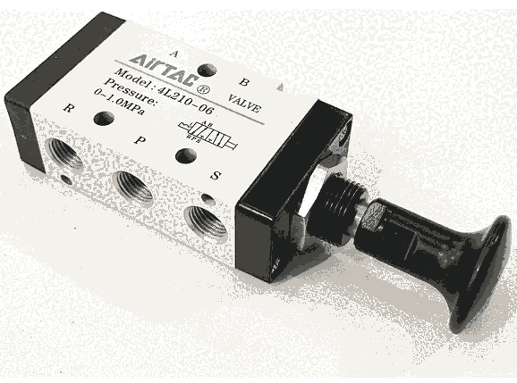 亚德客原装气动手拉阀3L/4L210/110/310-10-06-08手动控制阀气阀
