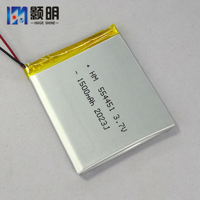 554451软包3.7V1500mAh按摩器加湿器空气过滤器湿巾保温机聚合物锂电池