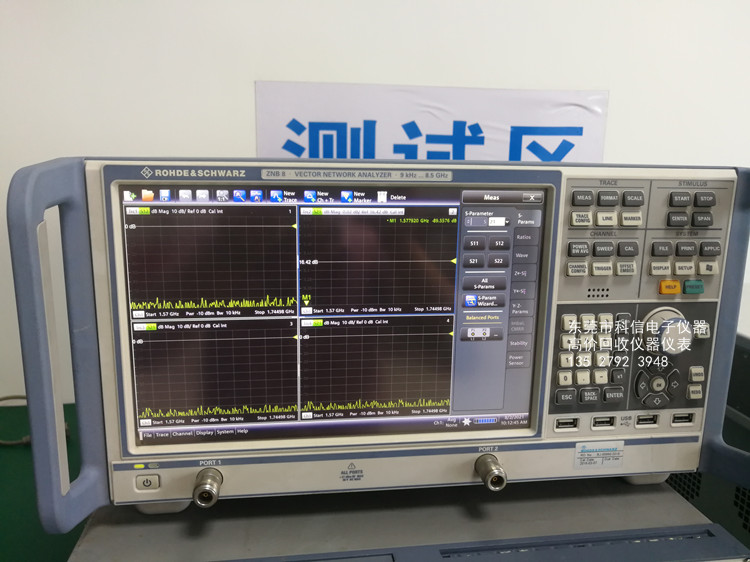 现金回收罗德与施瓦茨 ZNB8网络分析仪