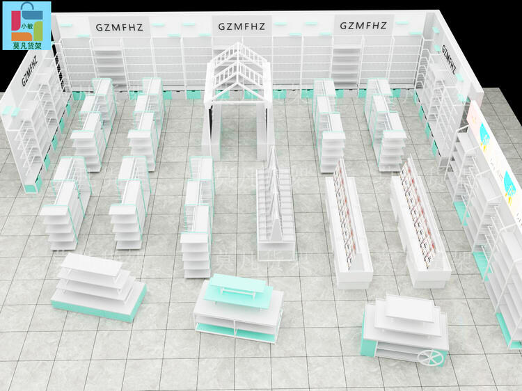 衢州百货店陈列架免费设计布局-莫凡货架生产厂家
