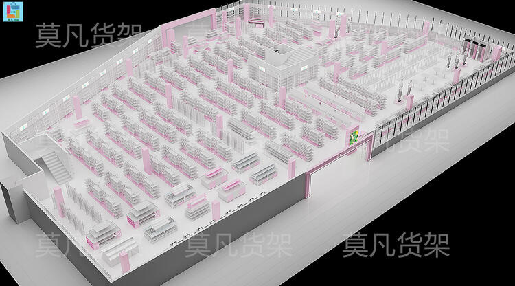 白山新模式精品店展示架安装简便-莫凡货架效果设计