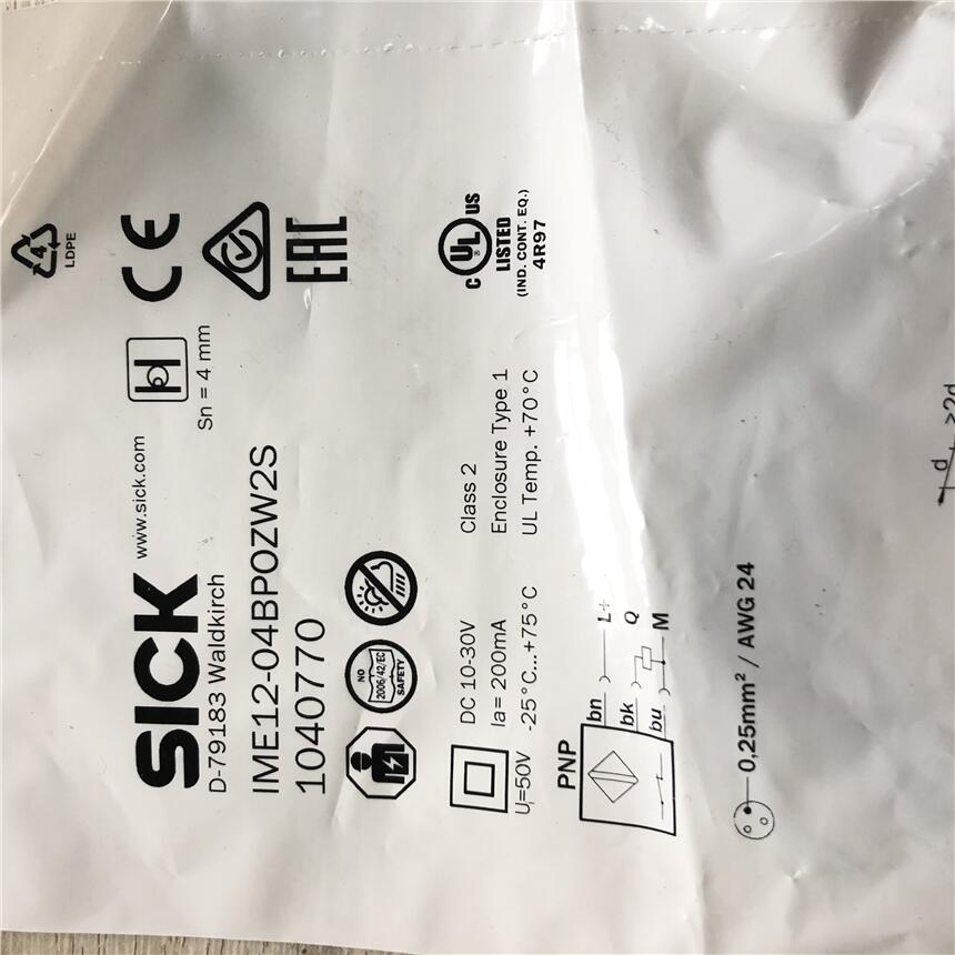  南通IME12-04BPOZW2S 电感式接近传感器 德国施克SICK- 1040770