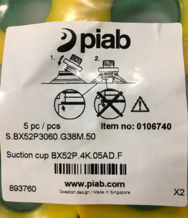 供应 piab 吸盘 BX52P.4K.05AD.F (0106740)