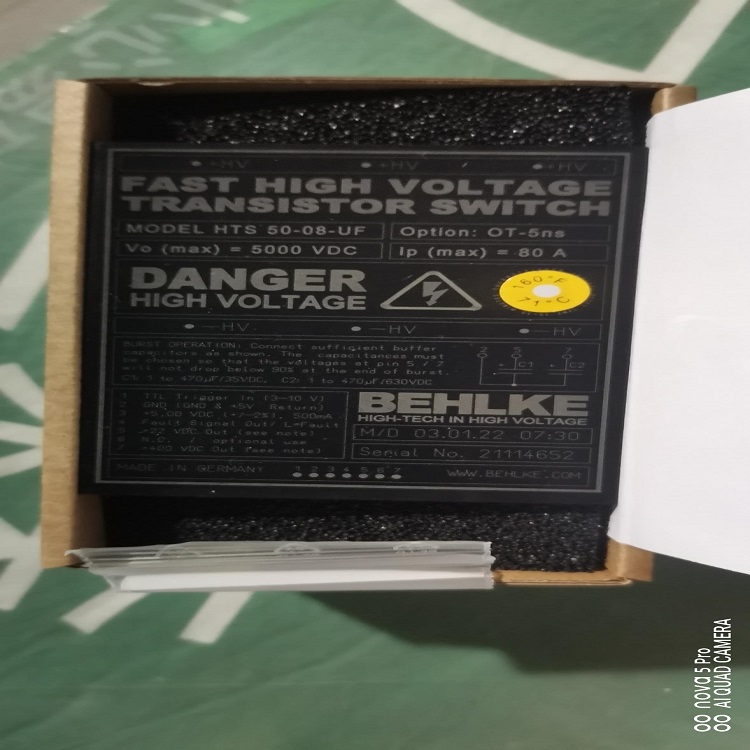 Behlke HTS 50-05高压开关技术特征