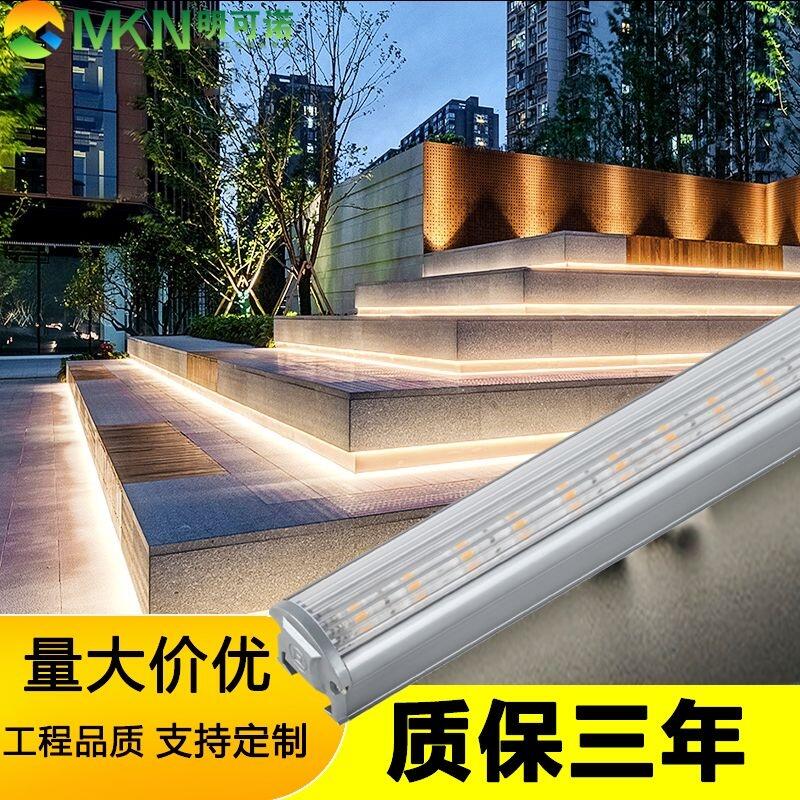 中山楼体亮化线条灯dmx512洗墙灯明可诺酒店外墙轮廓线条灯