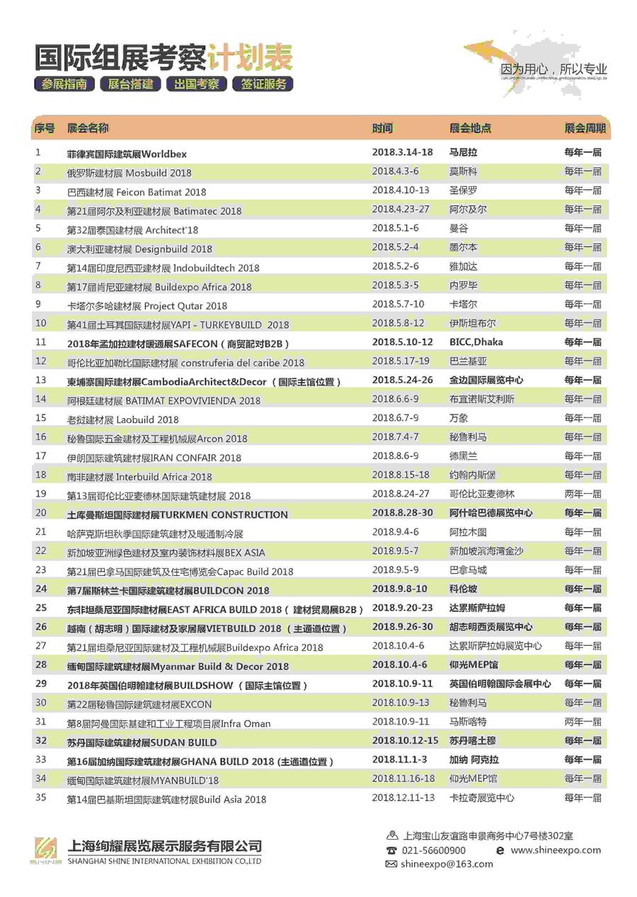 2018年伊朗德黑兰国际建筑建材展览会IRAN CONFAIR