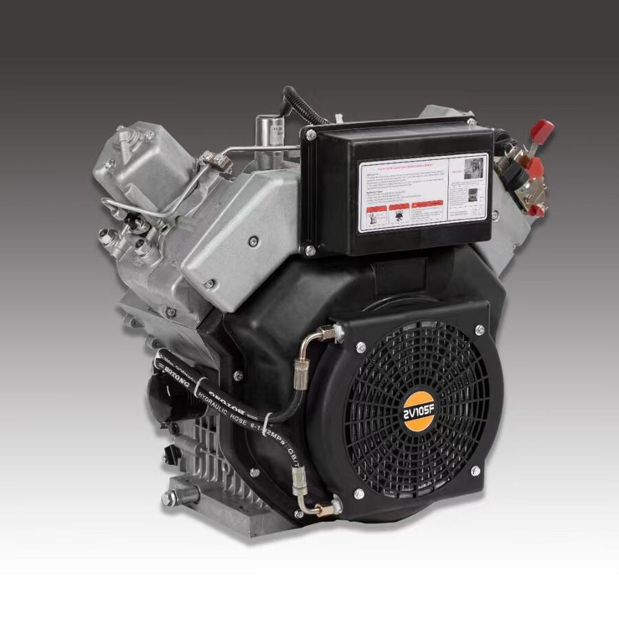 2V105F double cylinder air-cooled diesel engine 31hp air-cooled diesel engine