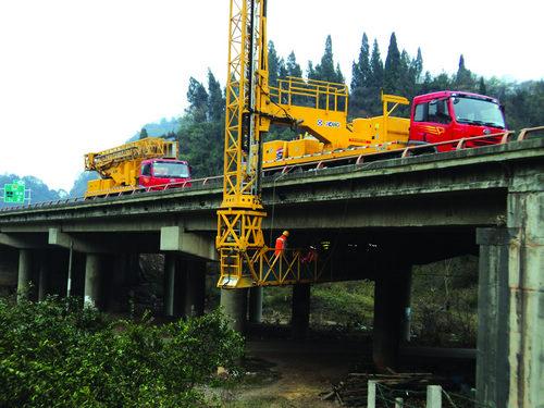 路軌兩用橋梁檢測車，公鐵兩用、橋梁檢測、探傷、維修作業(yè)