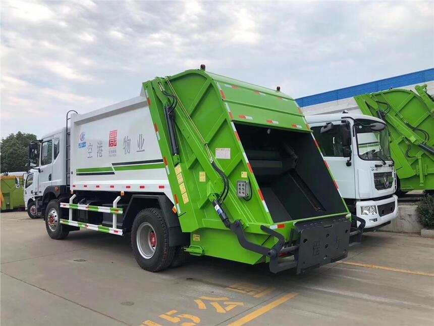 衢州市國六福田瑞沃14立方壓縮垃圾車工作視頻