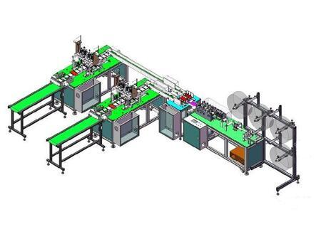 自动化一托二口罩机 一托二口罩生产线