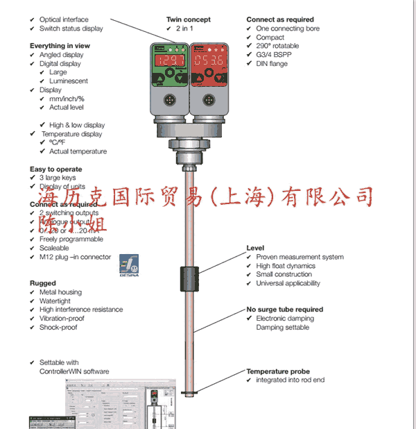 Parker派克SCLSD-520-00-07水平温度控制器库存现货