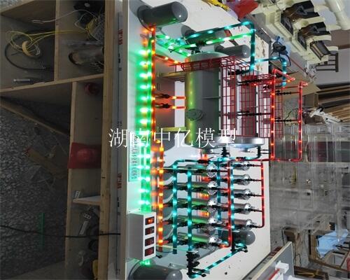 城镇污水处理工艺仿真模型，按照实物微缩制作