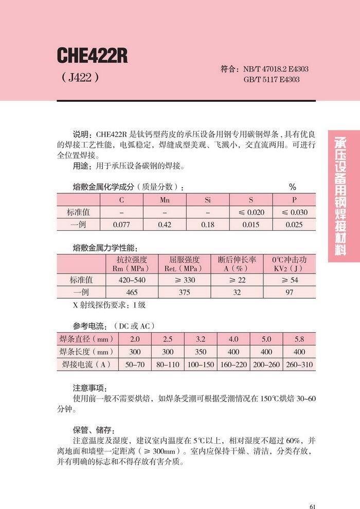 大西洋焊接材料股份有限公司CHE40碱性电焊条CHE40