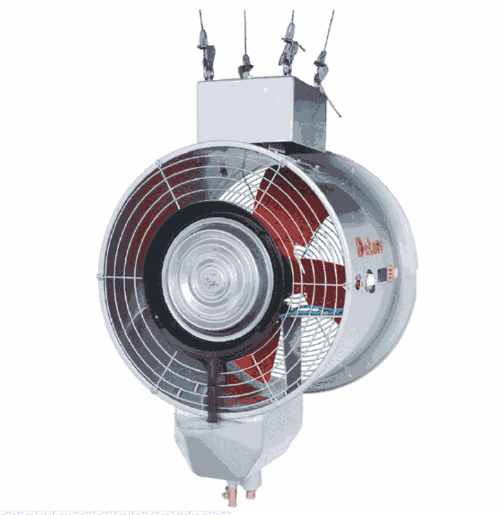 Deton德通DMF-50轴流式圆筒雾化大功率风机（带摇头机构） 喷雾风扇