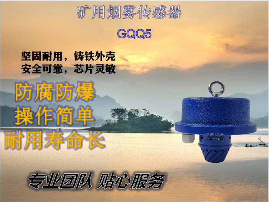 厂家团队制造矿用烟雾传感器GQQ5用心制造贴心服务