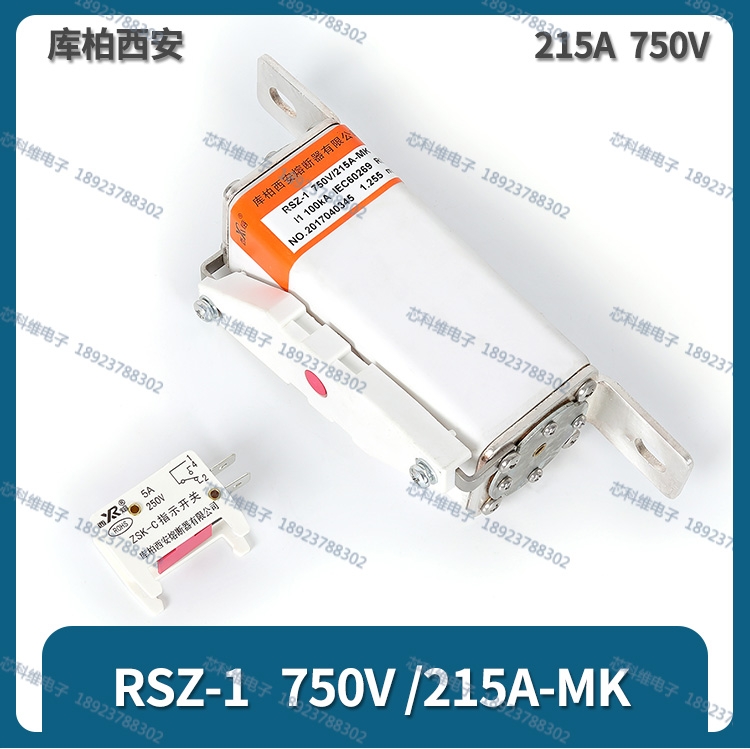 库柏西安 RSZ-1 750V/215A-MK高压熔断器 轨道交通专用