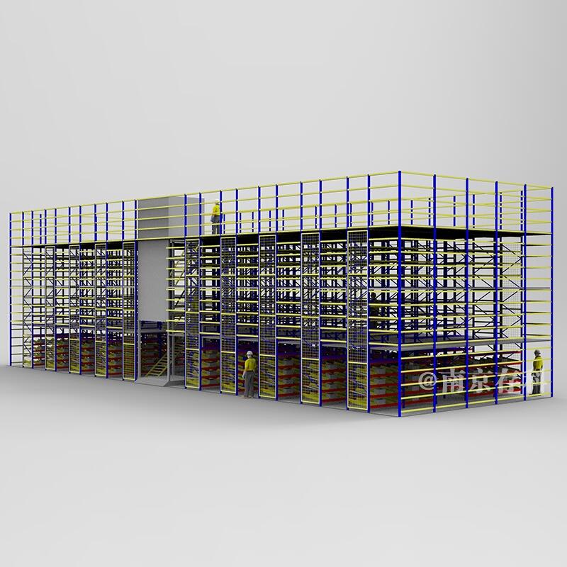 阁楼式货架 二层钢结构厂房 CK-GL-14 重型钢平台