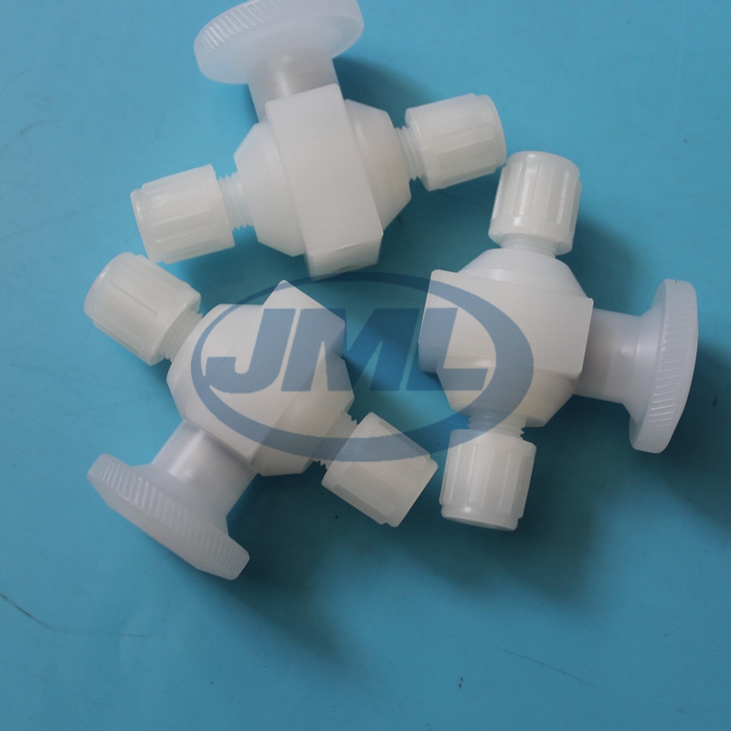 PTFE/PVDF/PP扩口球阀卡套球阀，加工定制球阀