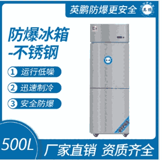 防爆不锈钢冰箱500L冷冻款