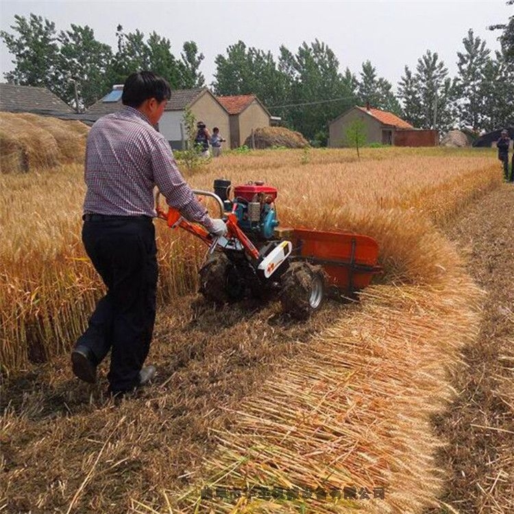 陕西干草收割机 麦秸黄储回收机秸秆手扶收割机手扶四轮