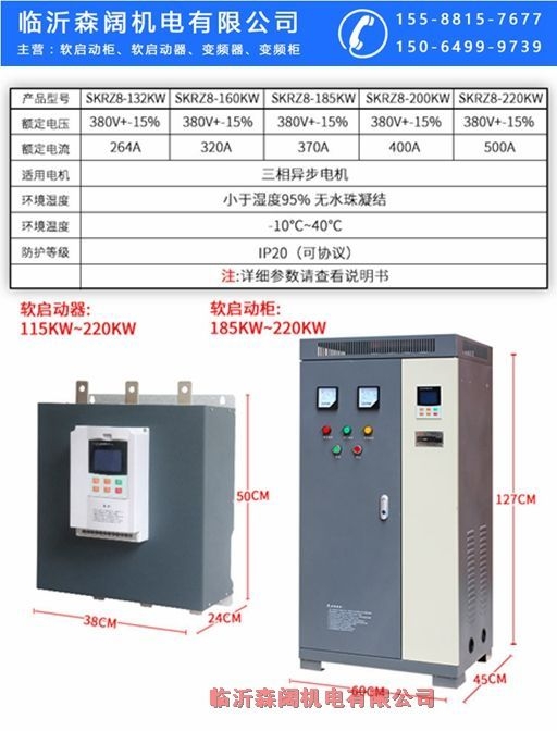 江苏常州市软启动柜森阔55KW一台起批