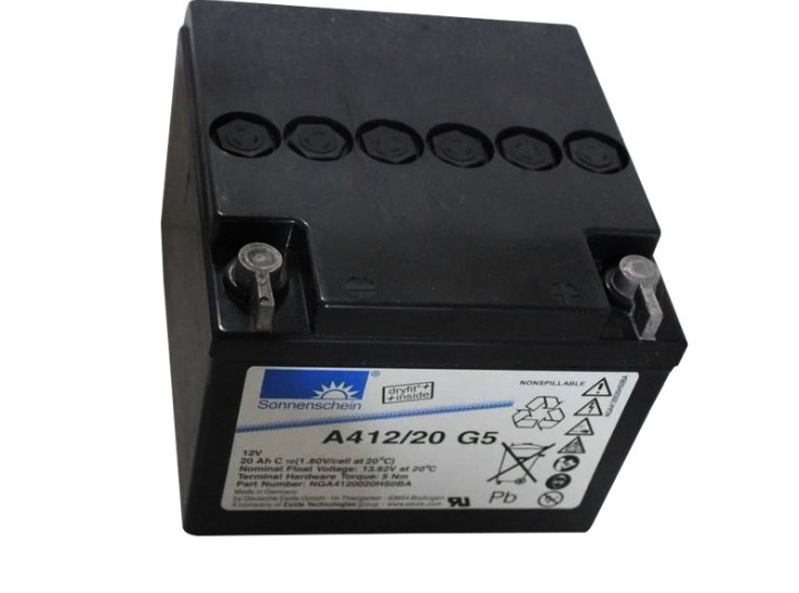 德国阳光蓄电池 A412-20G5 12V20AH UPS电源专用直流屏胶体电瓶