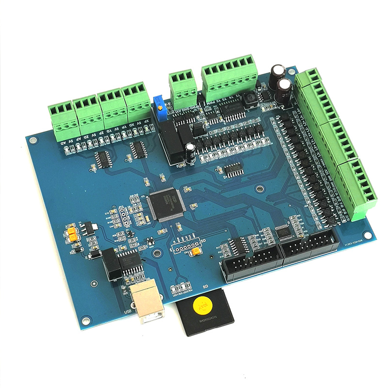 供应usb cnc  4轴 5轴 9轴运动控制卡 雕刻机 泡沫切割控制卡 支持脱机