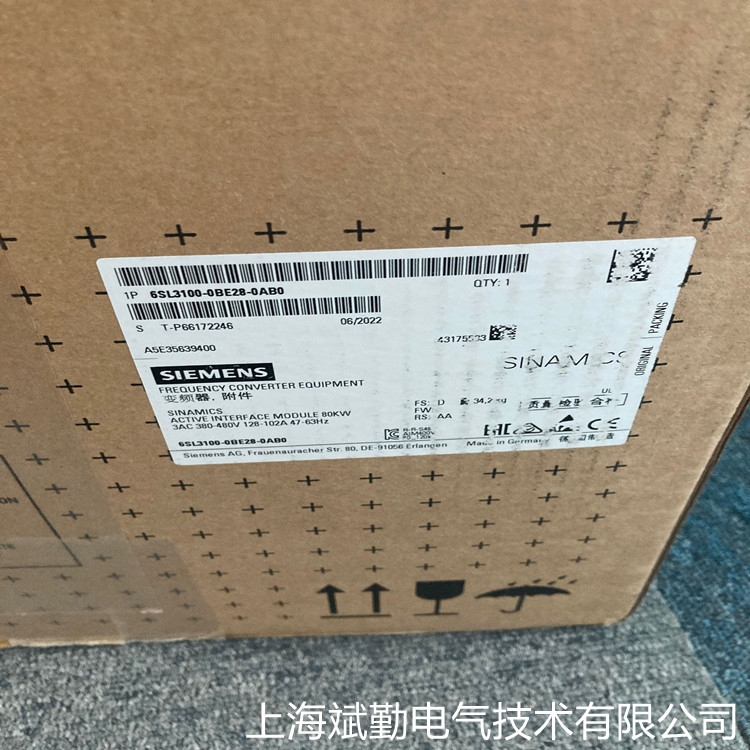 代理6SL3100-0BE28-0AB0西门子S120变频器电源模块